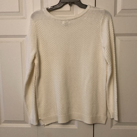 Old Navy chevron stitch polar bear off white womens sweater XXL cozy fireside - Picture 2 of 8